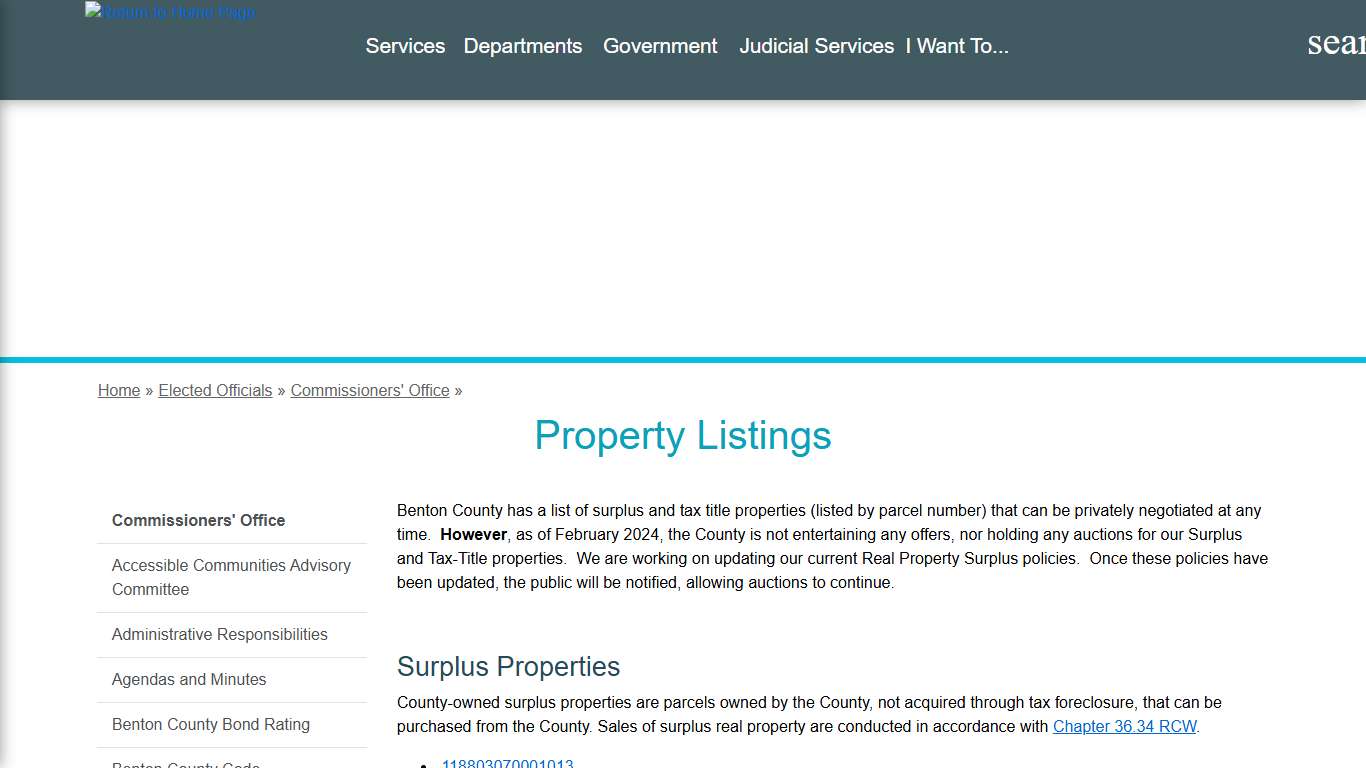 Property Listings - Benton County WA
